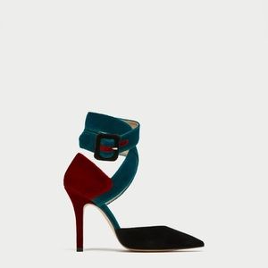 NWT ZARA tied high heel d’Orsay shoes size 36/6